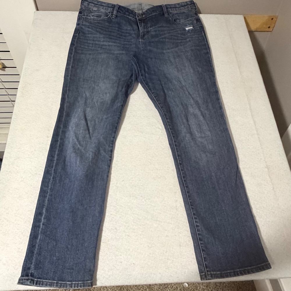 Kut from the Kloth Catherine Boyfriend Jeans Blue Medium Wash Size 16